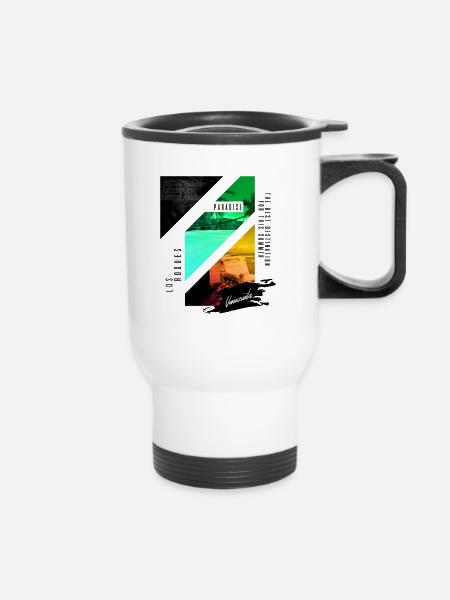 Archipel Los Roques - Thermobecher mit Tragegriff - Weiß