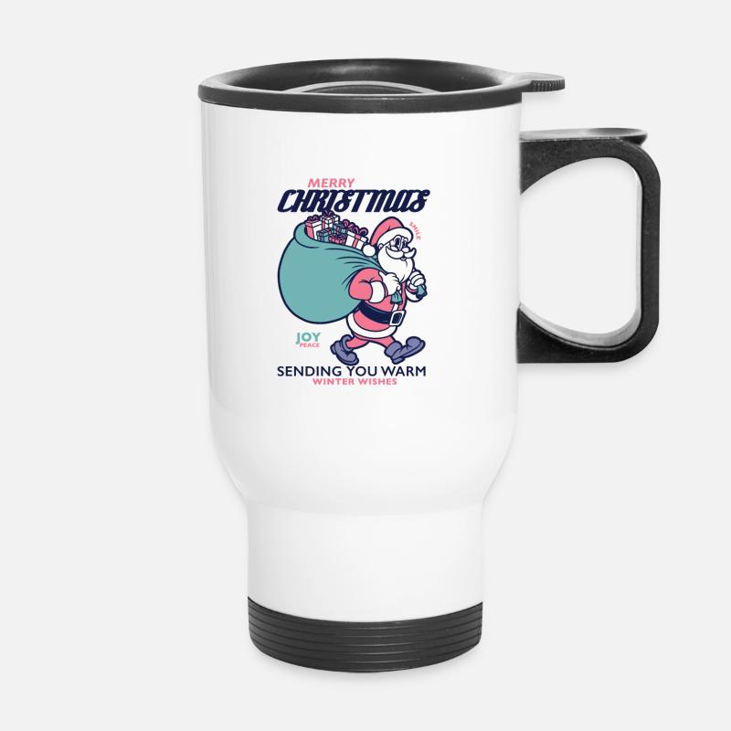 FROHER WEIHNACHTSWUNSCH 01 - Thermobecher mit Tragegriff - Weiß