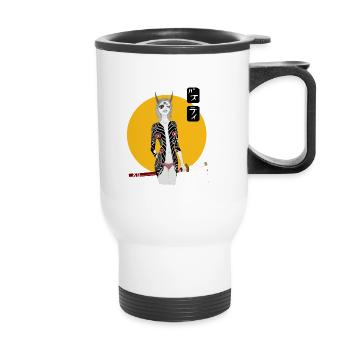 Oni Samurai - Thermobecher mit Tragegriff - Weiß - Vorne
