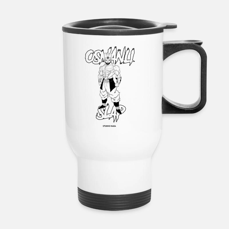 OSMANLI SLAP YENICERI-STUDIO HAKA - Thermal mug with handle - white