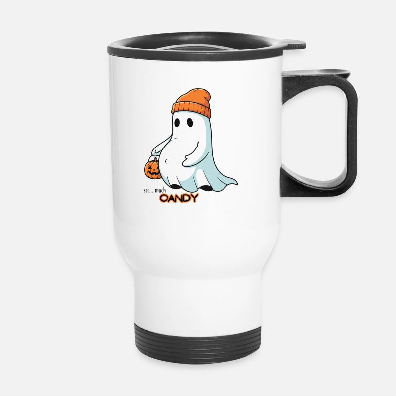 tellement de bonbons - Tasse isotherme avec poignée - blanc