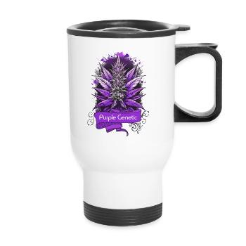 Purple Genetic - Thermal mug with handle - white - Front