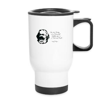 Karl Marx - I’m a Material Girl - Tasse isotherme avec poignée - blanc - Devant