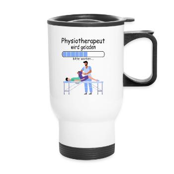 Angehende Physiotherapeut Physiotherapie Ausbildun - Thermobecher mit Tragegriff - Weiß - Vorne