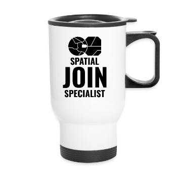 Spatial Join GIS Data Analyst Mapping Expert - Thermal mug with handle - white - Front