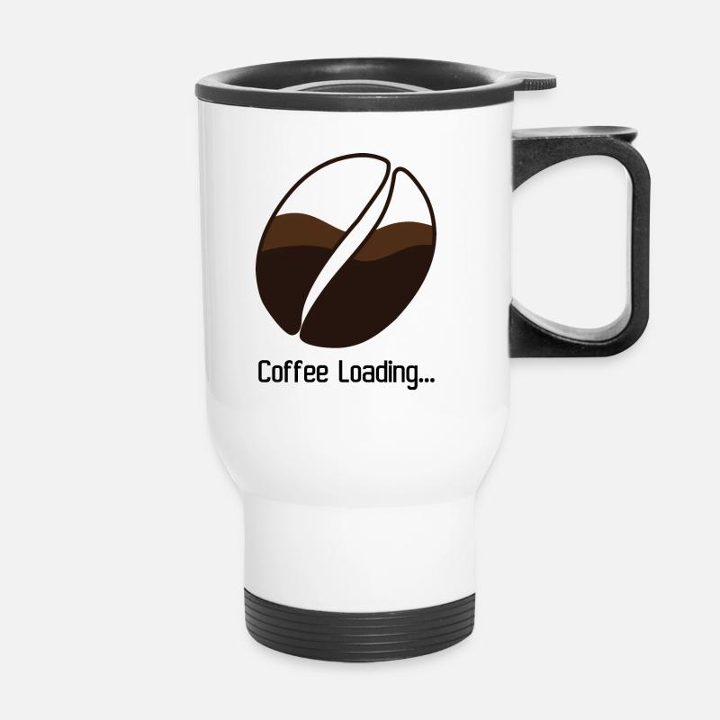 Chargement de café - Tasse isotherme avec poignée - blanc
