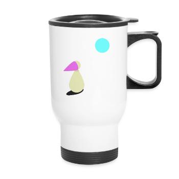 Longing Moonlight Gift - Thermal mug with handle - white - Front