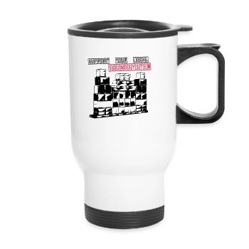 SUPPORT YOUR LOCAL SOUNDSYSTEM - Thermobecher mit Tragegriff - Weiß - Vorne