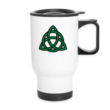 Celtic knot - Thermobecher mit Tragegriff - Weiß - Vorne