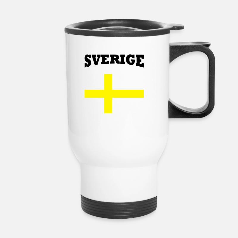 Sverige - Tasse isotherme avec poignée - blanc