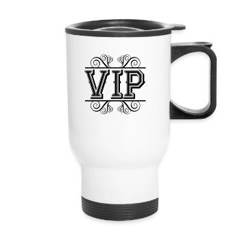 vip - Tasse isotherme avec poignée - blanc - Devant