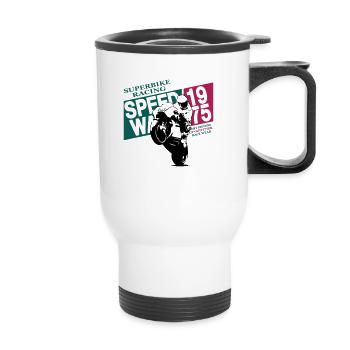 Moto-GP Racing - Thermal mug with handle - white - Front