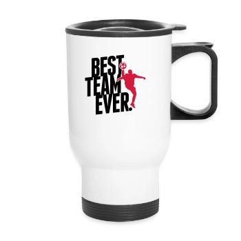 Best team ever - football - soccer soccer game - Thermal mug with handle - white - Front