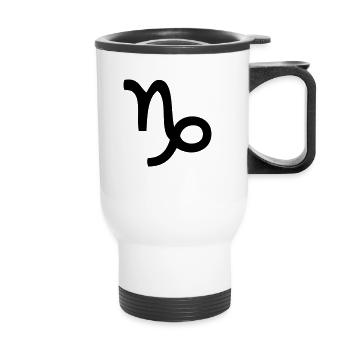 astrologisches Schild capricorn - Thermobecher mit Tragegriff - Weiß - Vorne