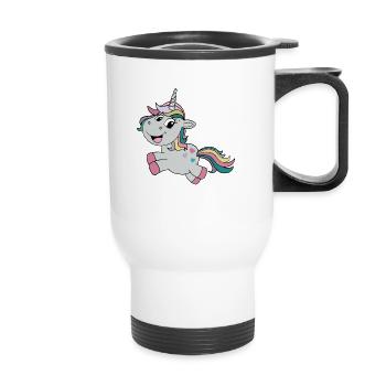 Unicorn - Thermal mug with handle - white - Front