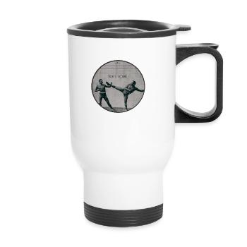 Boxing French - Savate - Thermal mug with handle - white - Front