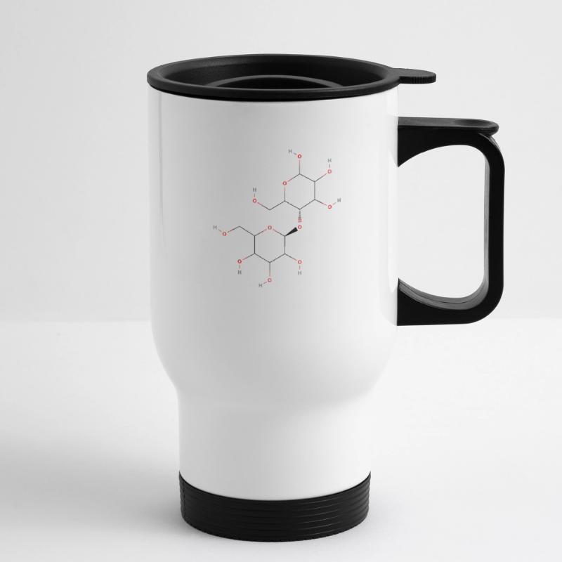Cellulose Molecule - Colored Structural Formula Thermal mug with handle
