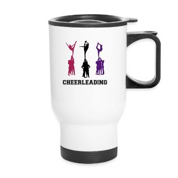 Cheerleading, Cheerleader - Thermal mug with handle - white - Front