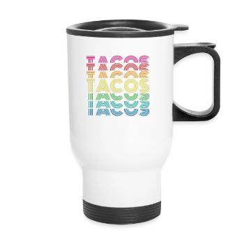 Tacos - Tasse isotherme avec poignée - blanc - Devant