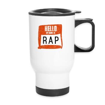 Rap Music - Thermal mug with handle - white - Front