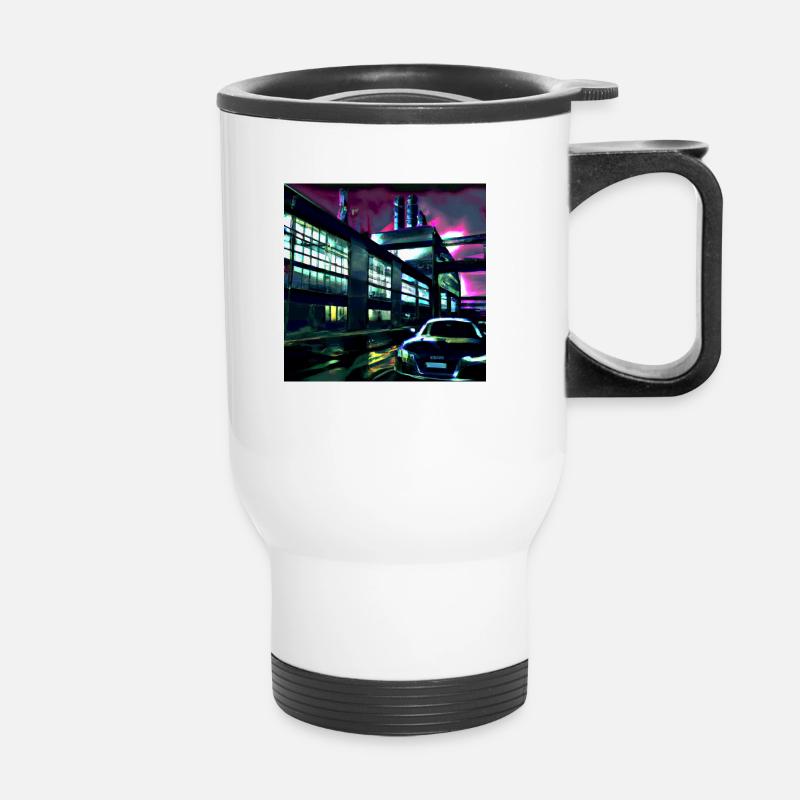 Ingolstadt-1 theme - Thermal mug with handle - white