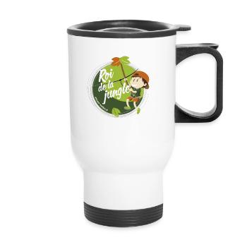 Roi de la jungle - Tasse isotherme avec poignée - blanc - Devant