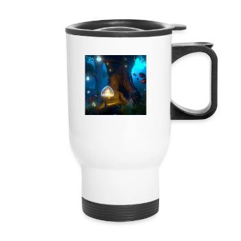 Forêt magique - Tasse isotherme avec poignée - blanc - Devant