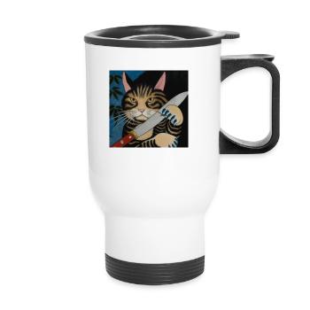 Catana - Japanese Ukiyo Paintings - Thermal mug with handle - white - Front