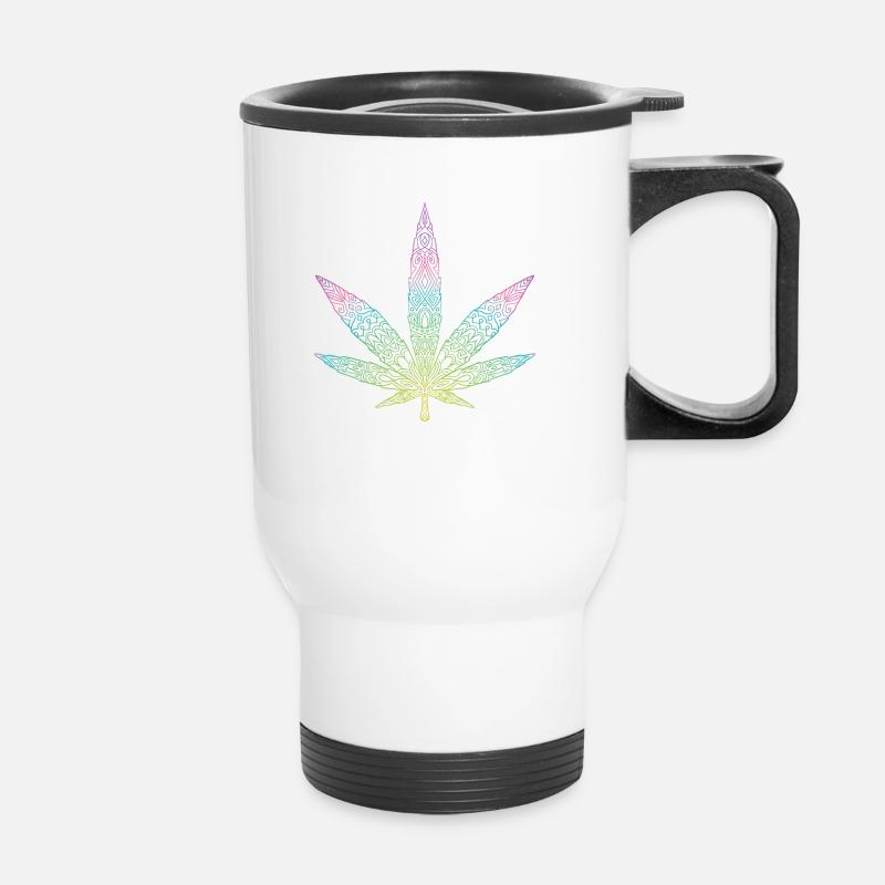 Cannabis - Thermal mug with handle - white