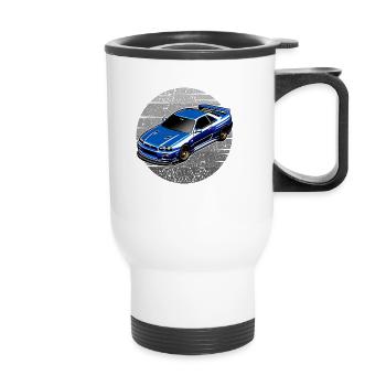 Jdm / Tuning / Turbocharger / Rims / Chiptuning - Thermal mug with handle - white - Front
