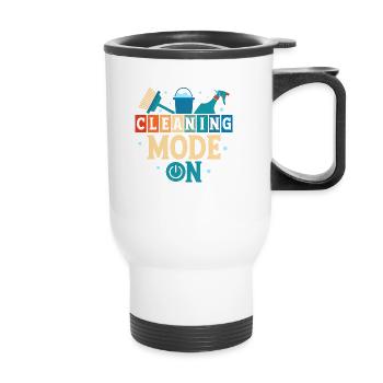 Mode de nettoyage sur le nettoyeur d’entretien ménager - Tasse isotherme avec poignée - blanc - Devant
