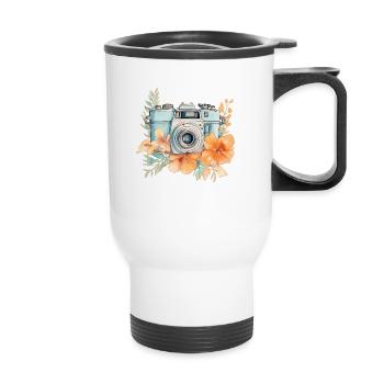 PHOTOS DE VACANCES - Tasse isotherme avec poignée - blanc - Devant