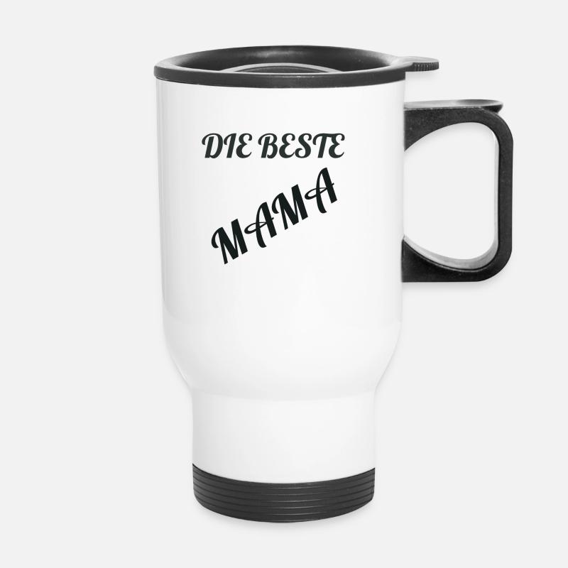 Die beste Mama - Thermobecher mit Tragegriff - Weiß