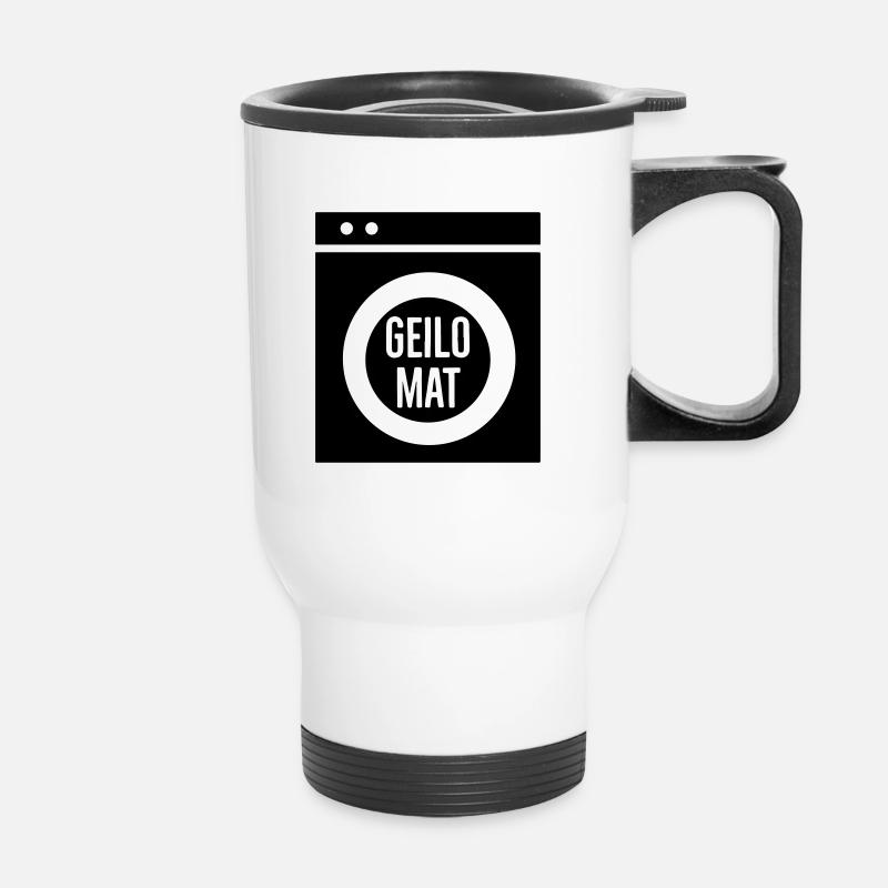 Geilomat - Thermal mug with handle - white