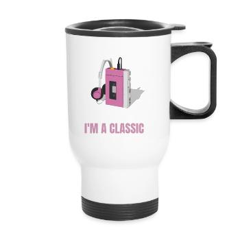 Je ne suis pas Vieux Spécial Un classique des années 80 90 - Tasse isotherme avec poignée - blanc - Devant