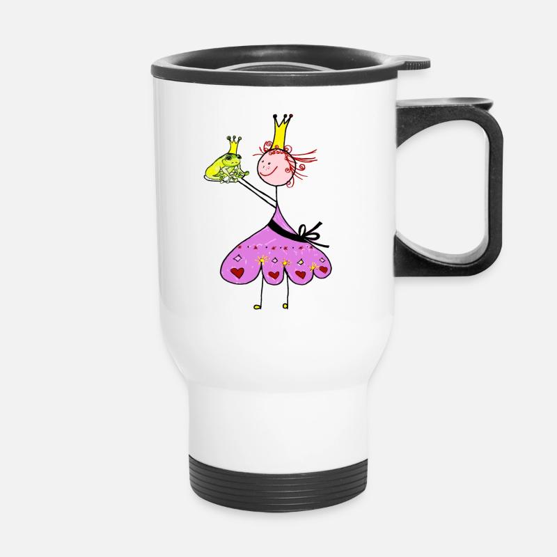 Frog Princess - Thermal mug with handle - white