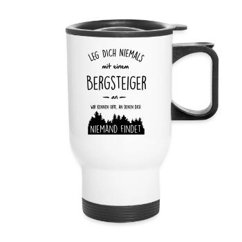 Bergsteiger - Thermobecher mit Tragegriff - Weiß - Vorne