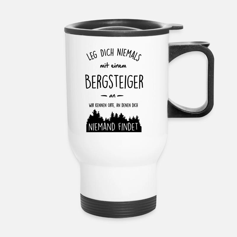 Bergsteiger - Thermobecher mit Tragegriff - Weiß