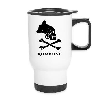 ~ Kombüse ~ - Thermobecher mit Tragegriff - Weiß - Vorne