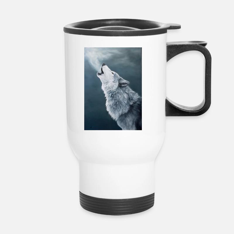 Wintersong - Thermal mug with handle - white