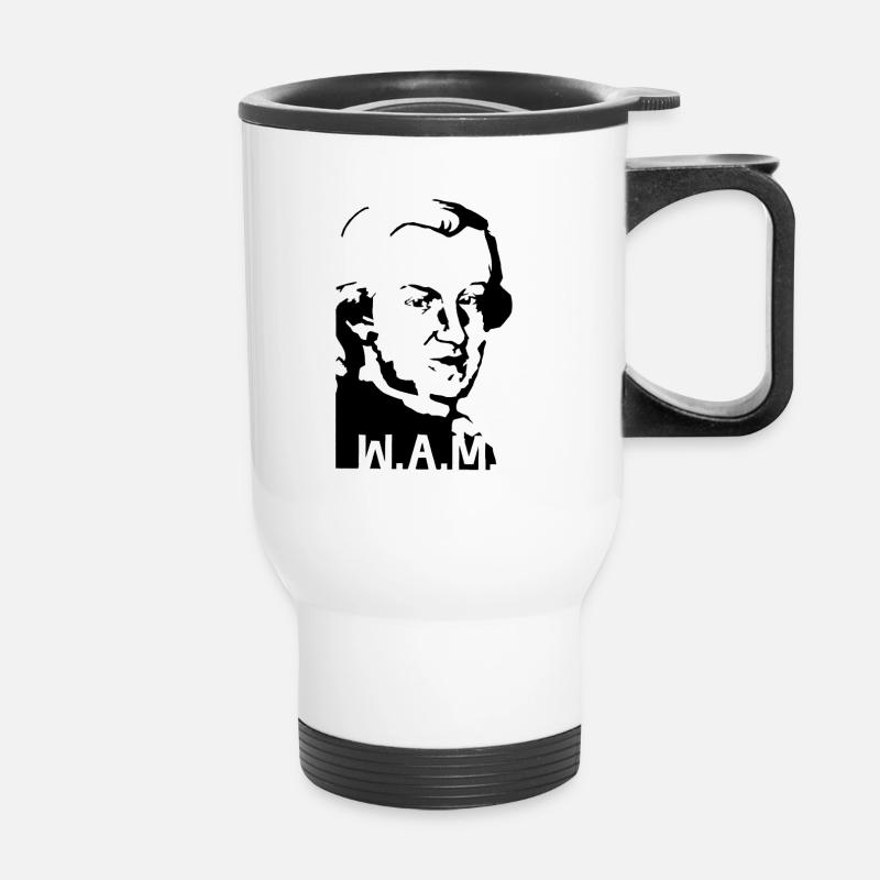 Mozart - Thermobecher mit Tragegriff - Weiß