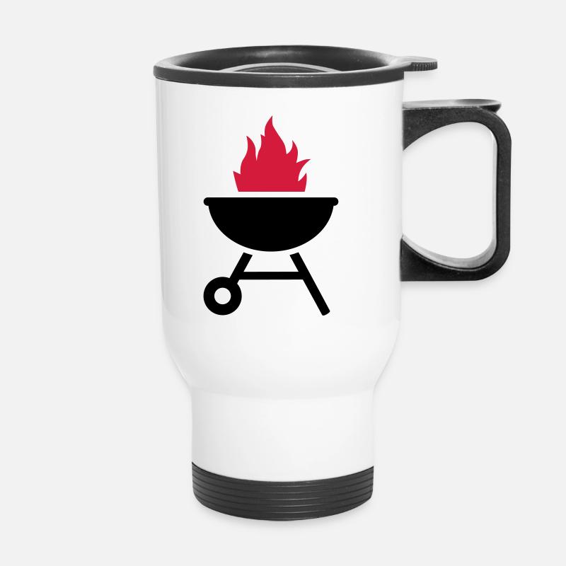 Grill - Thermobecher mit Tragegriff - Weiß