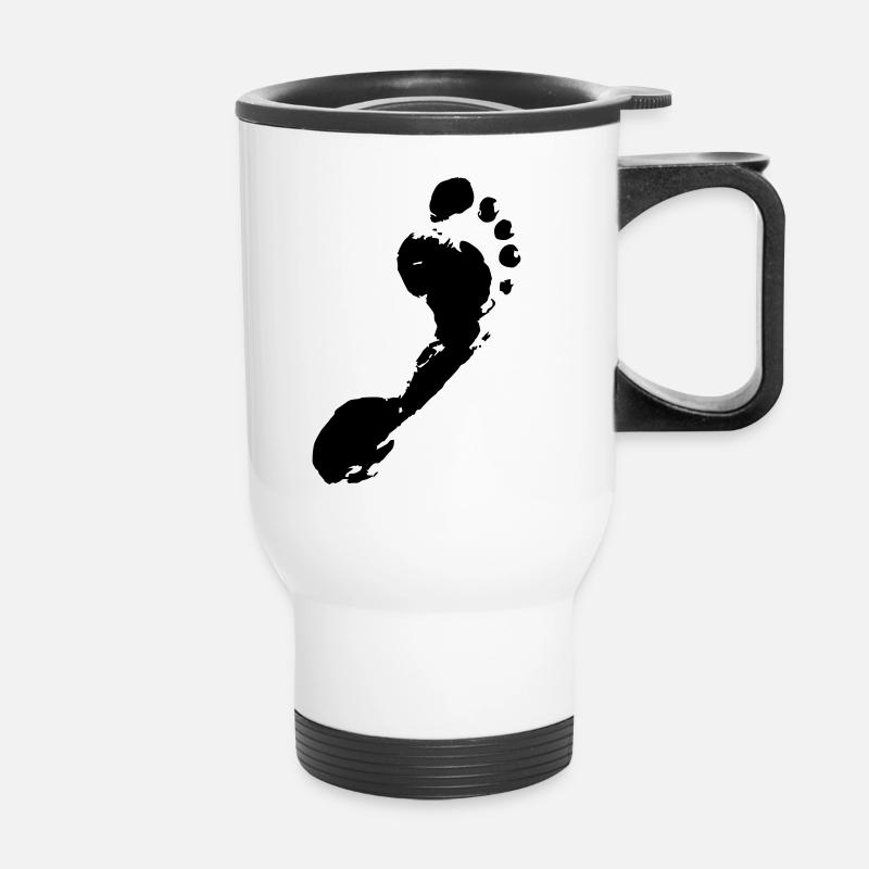 empreinte - Tasse isotherme avec poignée - blanc