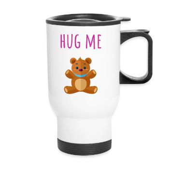 Hug Me! - Thermal mug with handle - white - Front