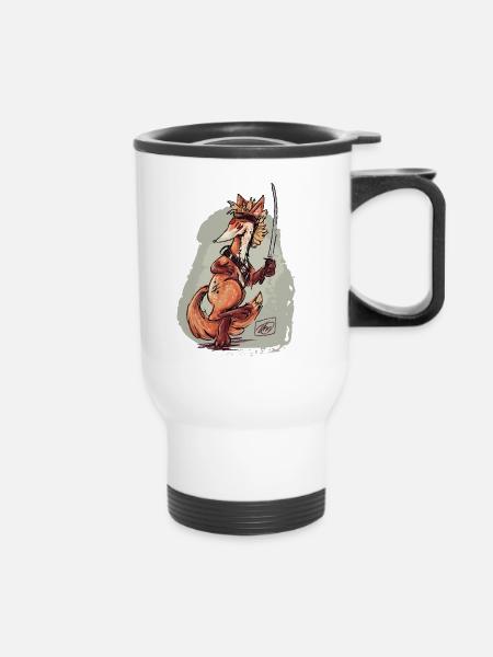 Katana Fox - Thermobecher mit Tragegriff - Weiß