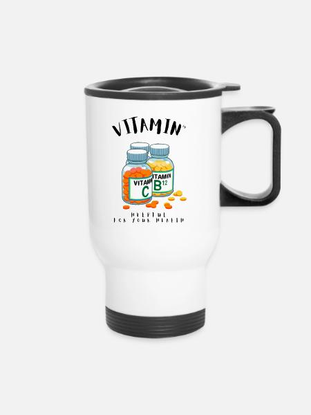 VITAMIN - Thermobecher mit Tragegriff - Weiß