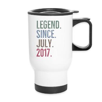 Legend Since July 2017 - Thermal mug with handle - white - Front