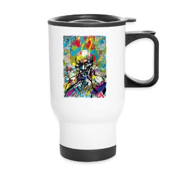 Art - Thermal mug with handle - white - Front