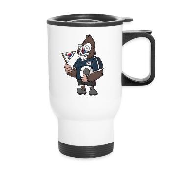 Gorille sud-coréen - Tasse isotherme avec poignée - blanc - Devant