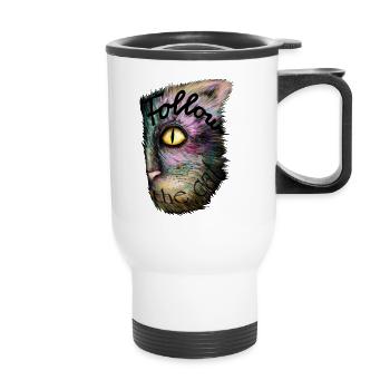 Chat magique - Tasse isotherme avec poignée - blanc - Devant
